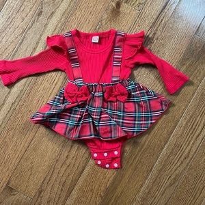 0-3 month baby girl holiday dress